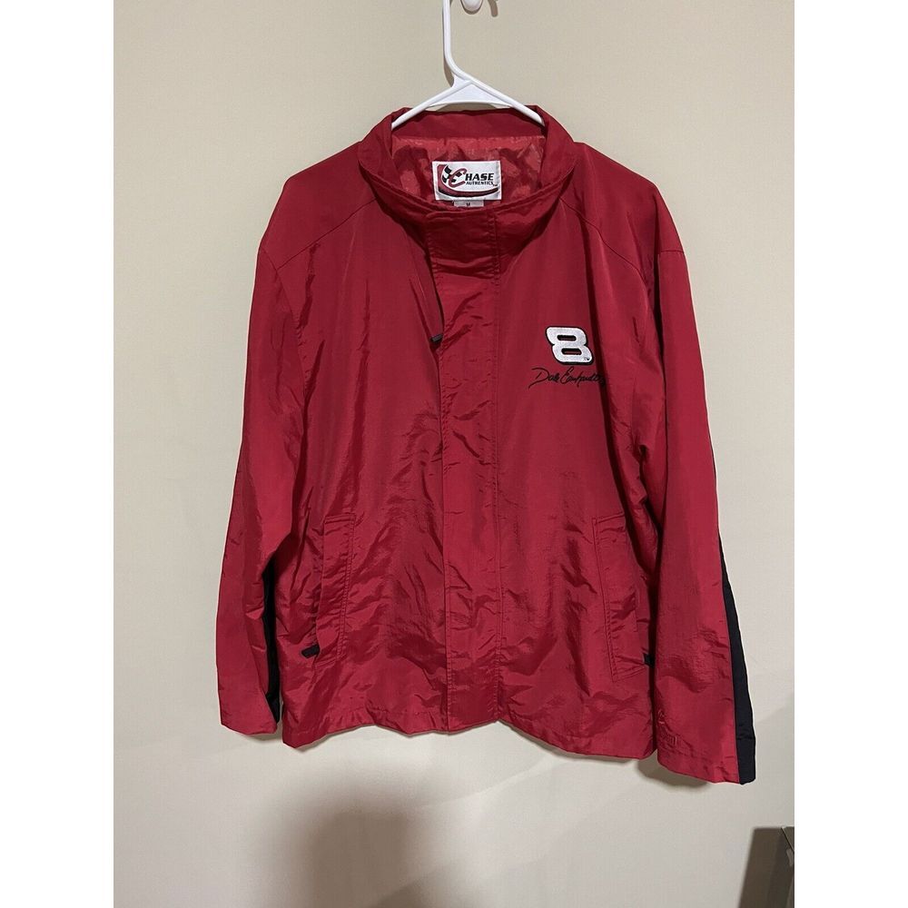 NASCAR Racing Medium Mens Dale Jr Budweiser Coat Jacket Red